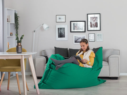 Grosser Sitzsack Smaragdgrün FUZZY