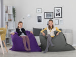 Sitzsack 300 L FUZZY 140 cm 180 cm Violett
