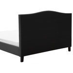 Bett mit Lattenrost Stoff MONTPELLIER 180 x 200 cm Dunkelgrau