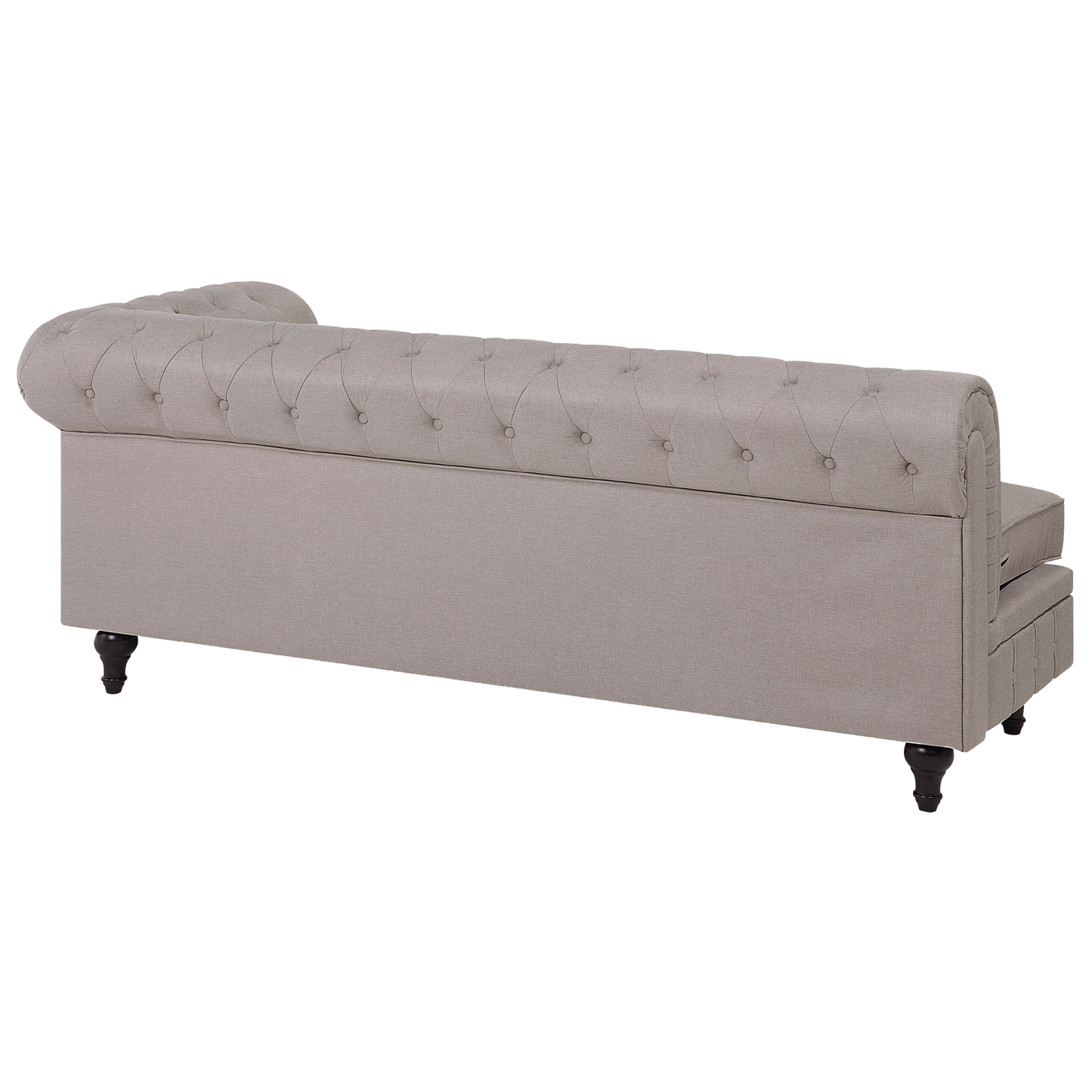 Ecksofa Polsterbezug beige linksseitig CHESTERFIELD