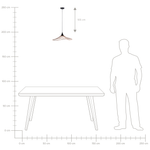 Hängelampe MAZARO Metall Kupfer