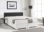 Boxspringbett Kunstleder PRESIDENT 160 x 200 cm Schwarz / Weiss