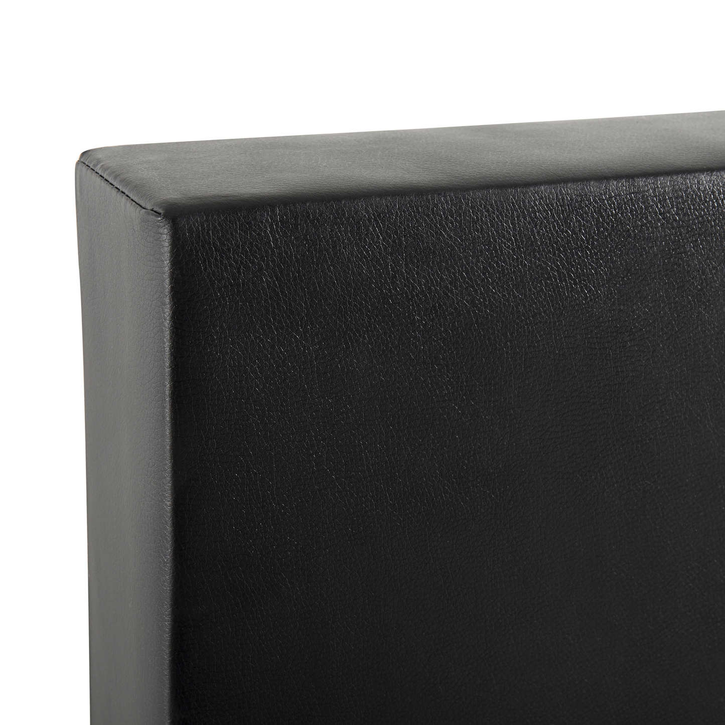 Boxspringbett Kunstleder PRESIDENT 160 x 200 cm Schwarz / Weiss
