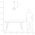 Hängelampe GUAM Metall Gold