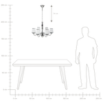 Kronleuchter BRADANO Metall Silber