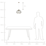 Hängelampe TORDINO Metall Gold