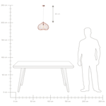 Hängelampe TORDINO Metall Kupfer