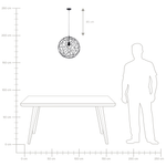 Hängelampe LEMME Metall Schwarz