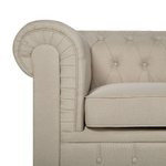 Sessel CHESTERFIELD Stoff Beige