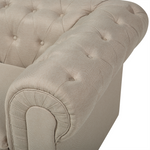 Sessel CHESTERFIELD Stoff Beige