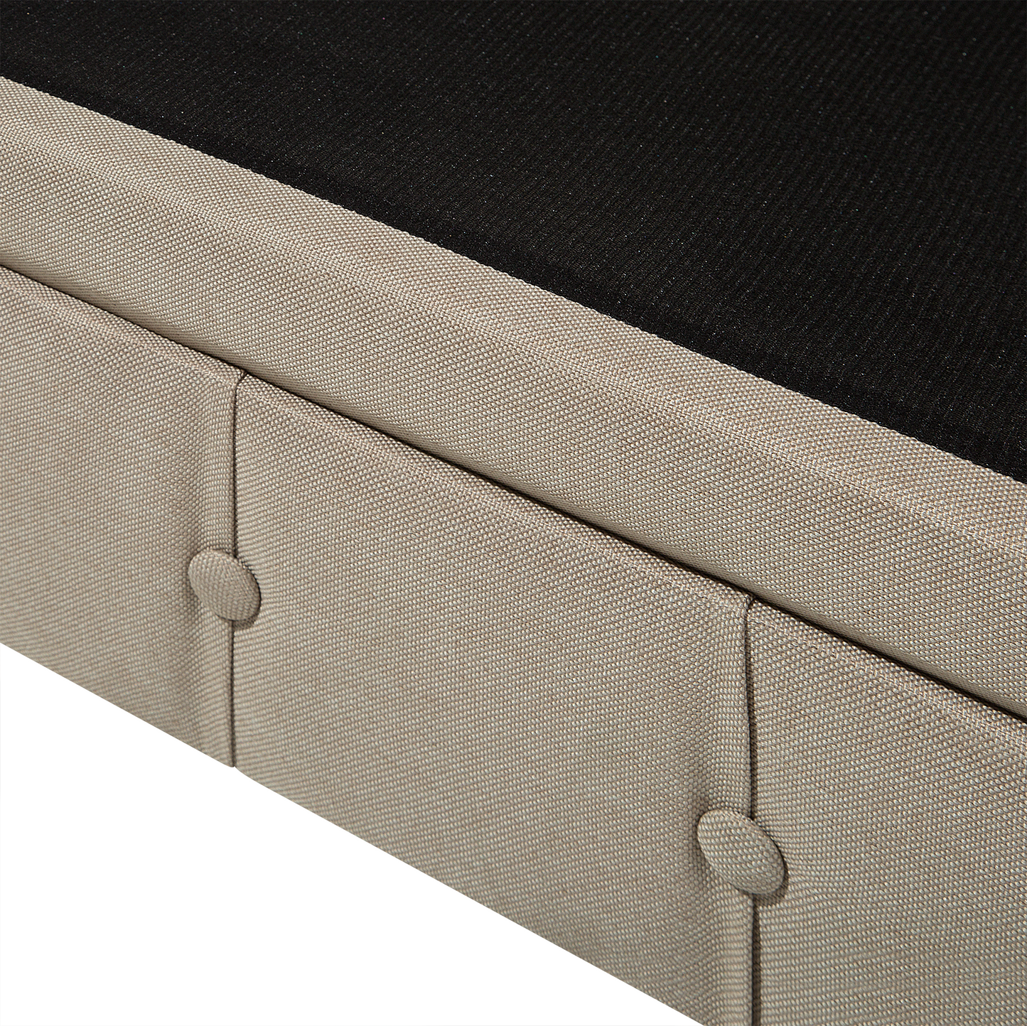 Sessel CHESTERFIELD Stoff Beige