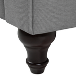 Sessel CHESTERFIELD Stoff Hellgrau