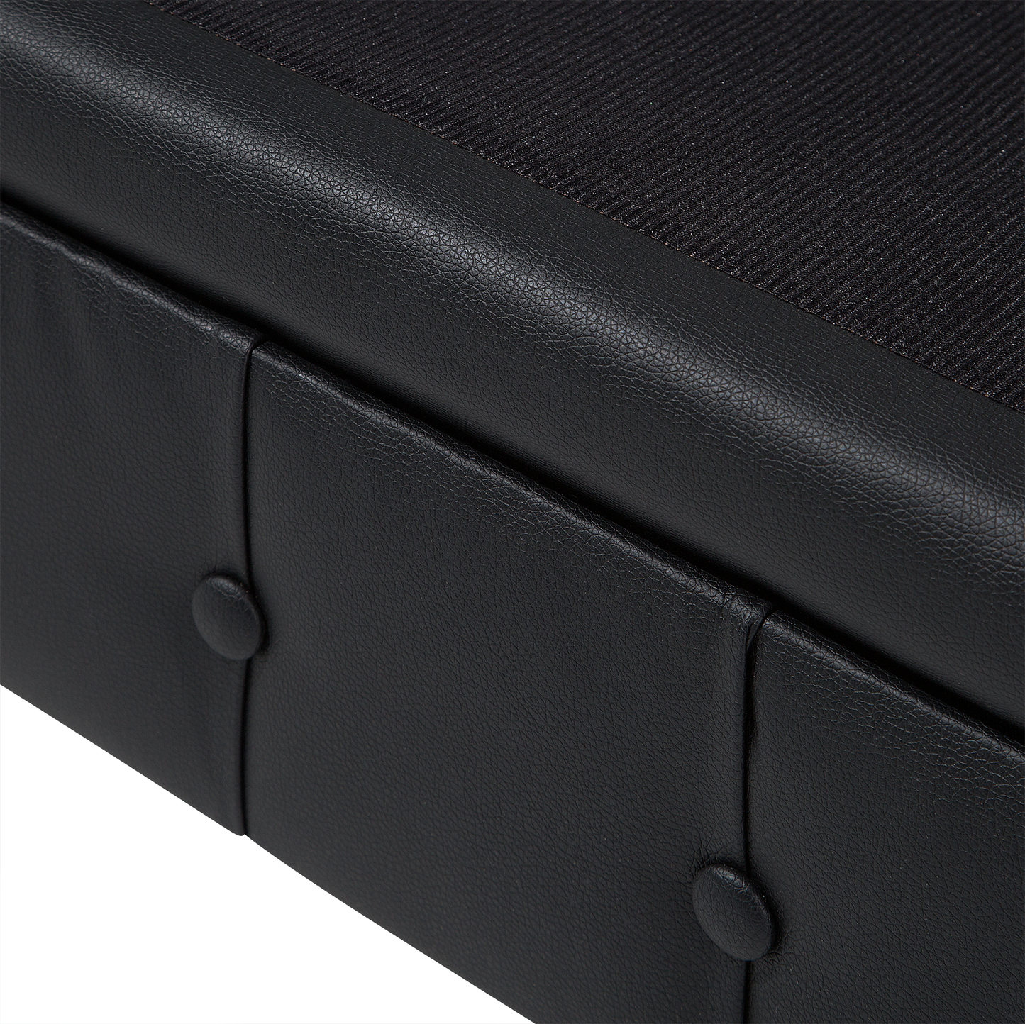 Sessel CHESTERFIELD Kunstleder Schwarz