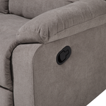 2-Sitzer Sofa Polsterbezug taupe verstellbar BERGEN