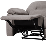 2-Sitzer Sofa Polsterbezug taupe verstellbar BERGEN