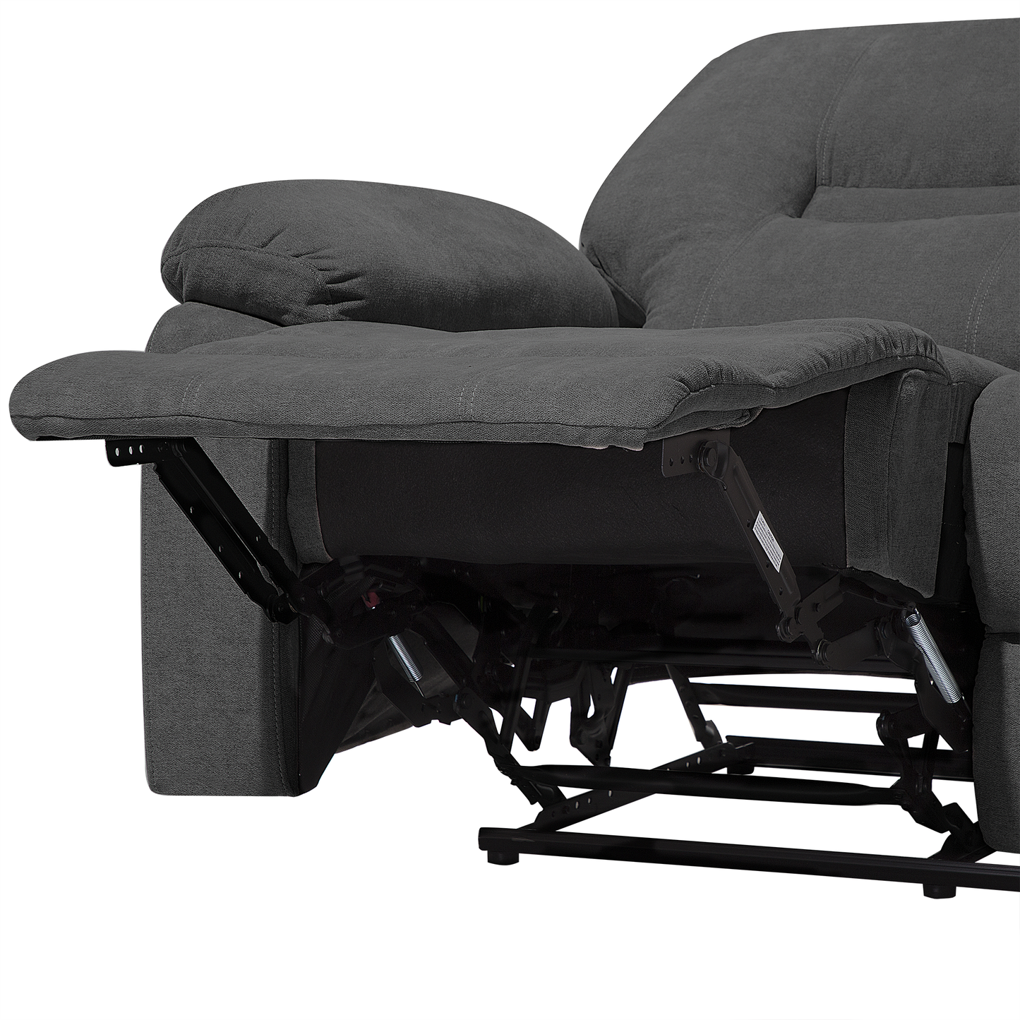 2-Sitzer Sofa Polsterbezug dunkelgrau verstellbar BERGEN
