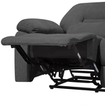 2-Sitzer Sofa Polsterbezug dunkelgrau verstellbar BERGEN