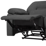 3-Sitzer Sofa Polsterbezug dunkelgrau verstellbar BERGEN