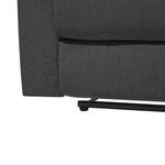 3-Sitzer Sofa Polsterbezug dunkelgrau verstellbar BERGEN