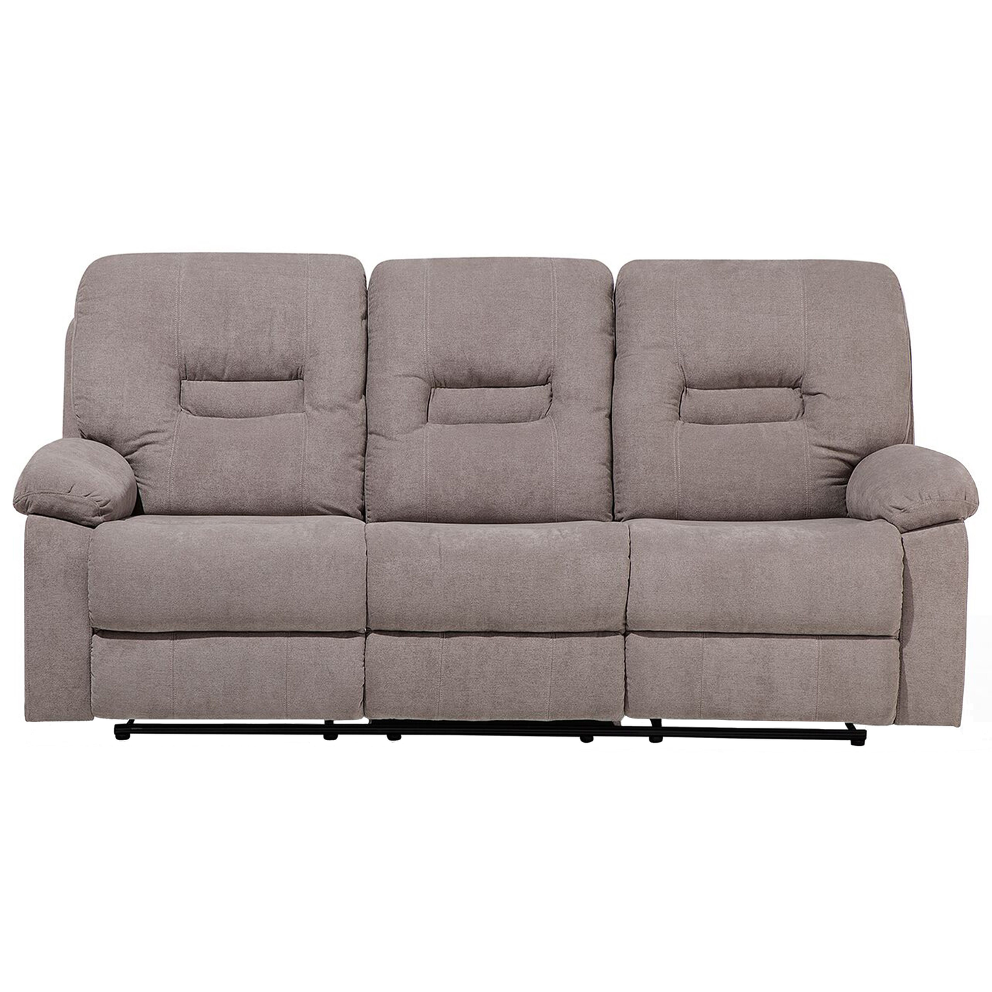 Sofa Set Polsterbezug taupe 6-Sitzer verstellbar BERGEN