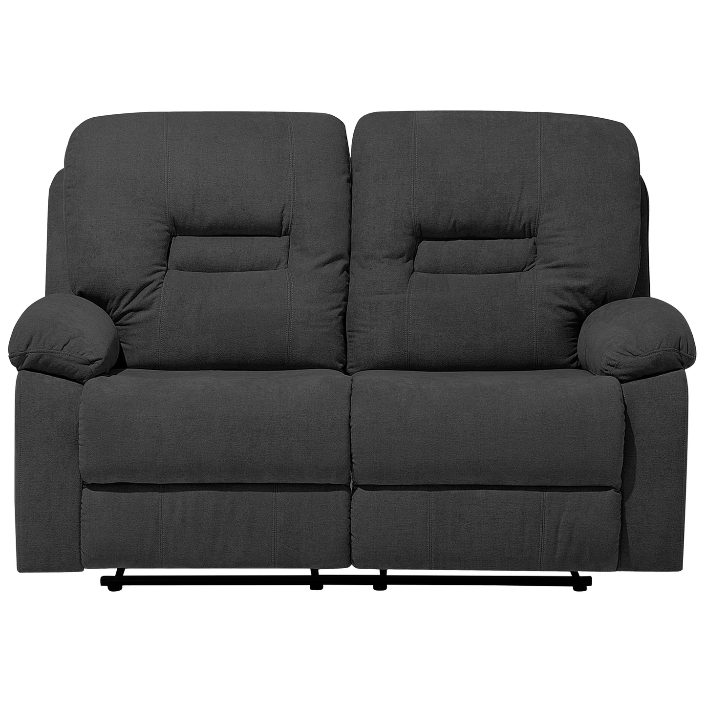 Sofa Set Polsterbezug dunkelgrau 6-Sitzer verstellbar BERGEN