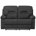 Sofa Set Polsterbezug dunkelgrau 6-Sitzer verstellbar BERGEN