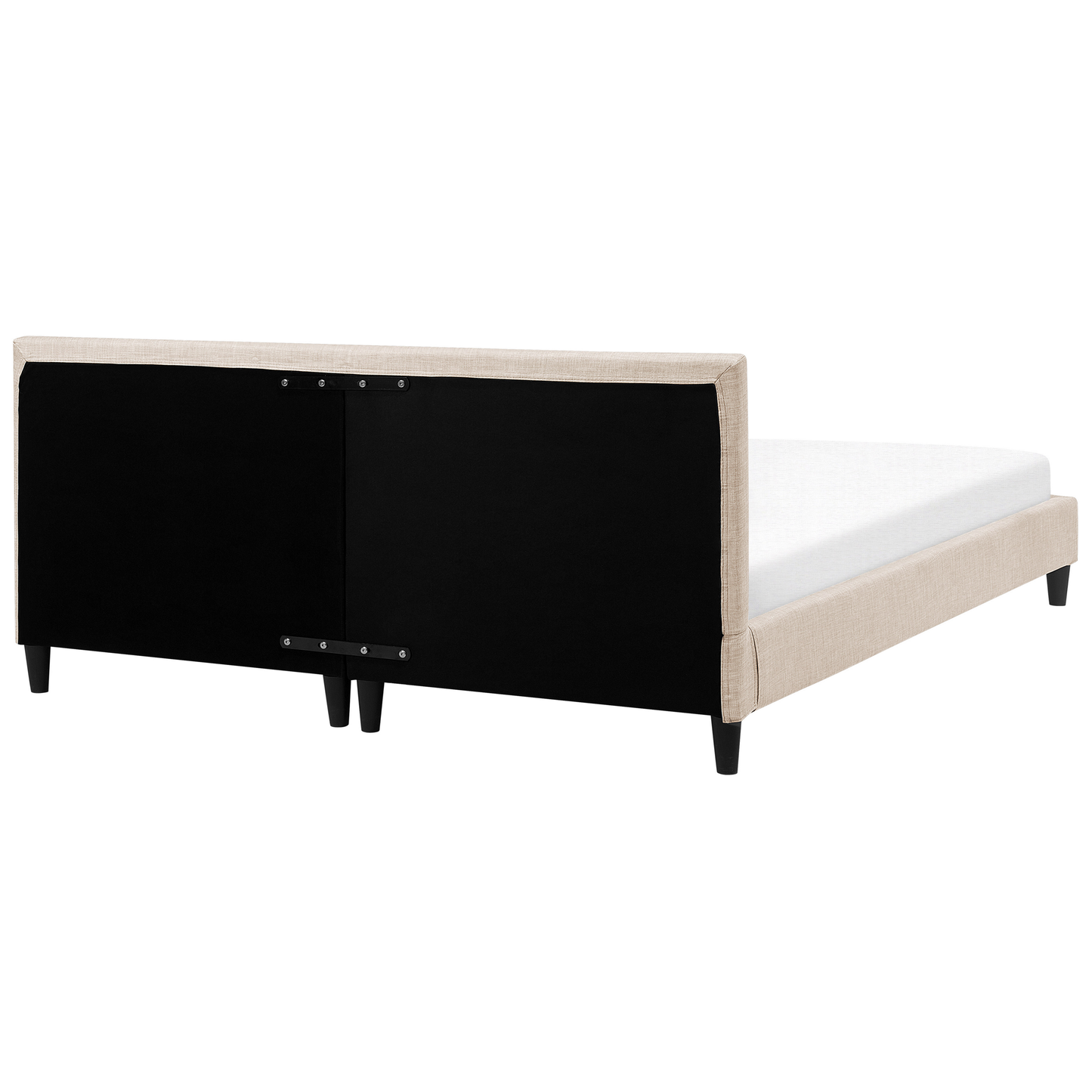 Bett mit Lattenrost Stoff FITOU 180 x 200 cm Beige