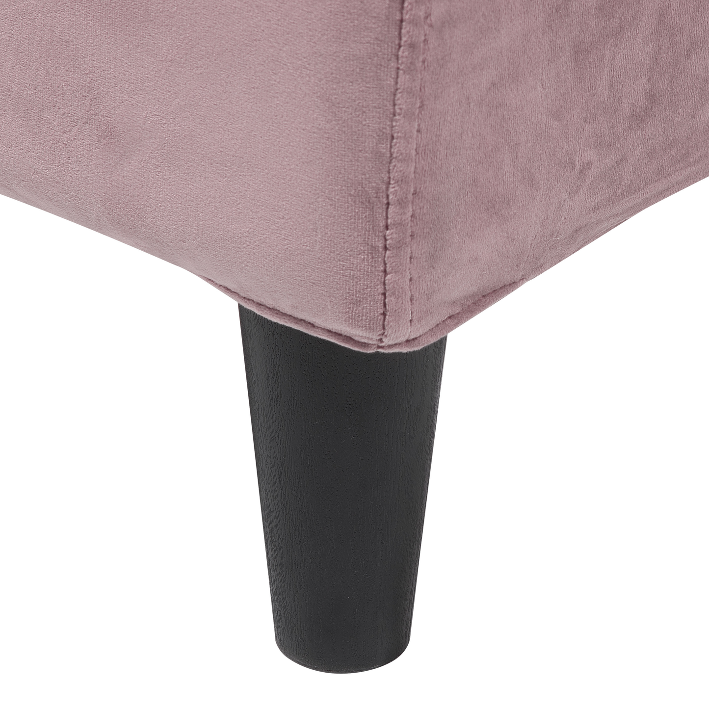 Bett mit Lattenrost Samtstoff FITOU 180 x 200 cm Rosa