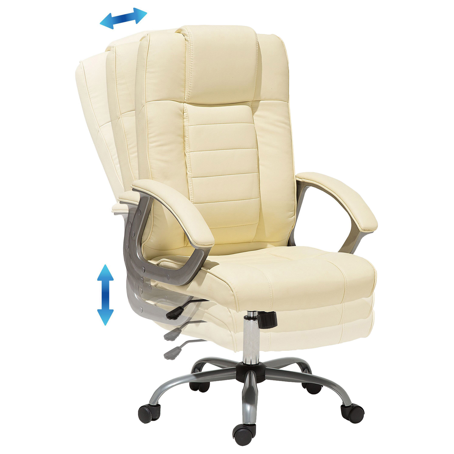 Massagestuhl Kunstleder Helles Beige COMFORT