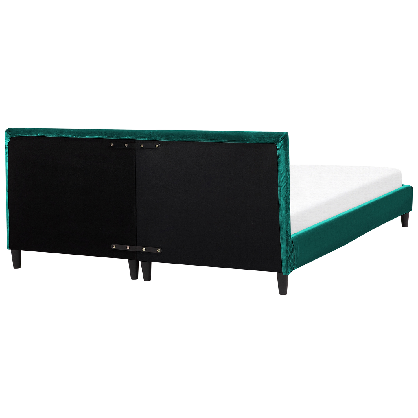 Bett mit Lattenrost Samtstoff FITOU 180 x 200 cm Dunkelgrün