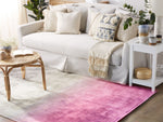 Teppich grau-rosa 140 x 200 cm Kurzflor ERCIS