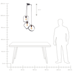 Hängelampe VOMANO Metall Schwarz