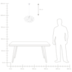 Hängelampe LAMONE Weiss