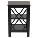 Beistelltisch schwarz quadratisch 40 x 40 cm FOSTER