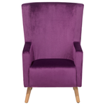Sessel Samtstoff violett ONEIDA