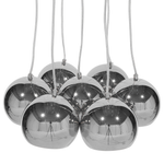 Hängelampe OLZA Metall Silber