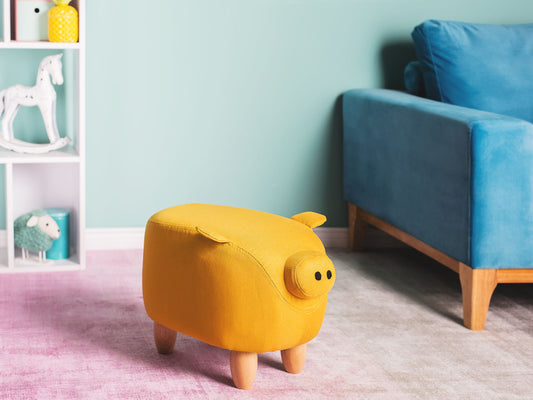 Tierhocker gelb Schweinchenform PIGGY