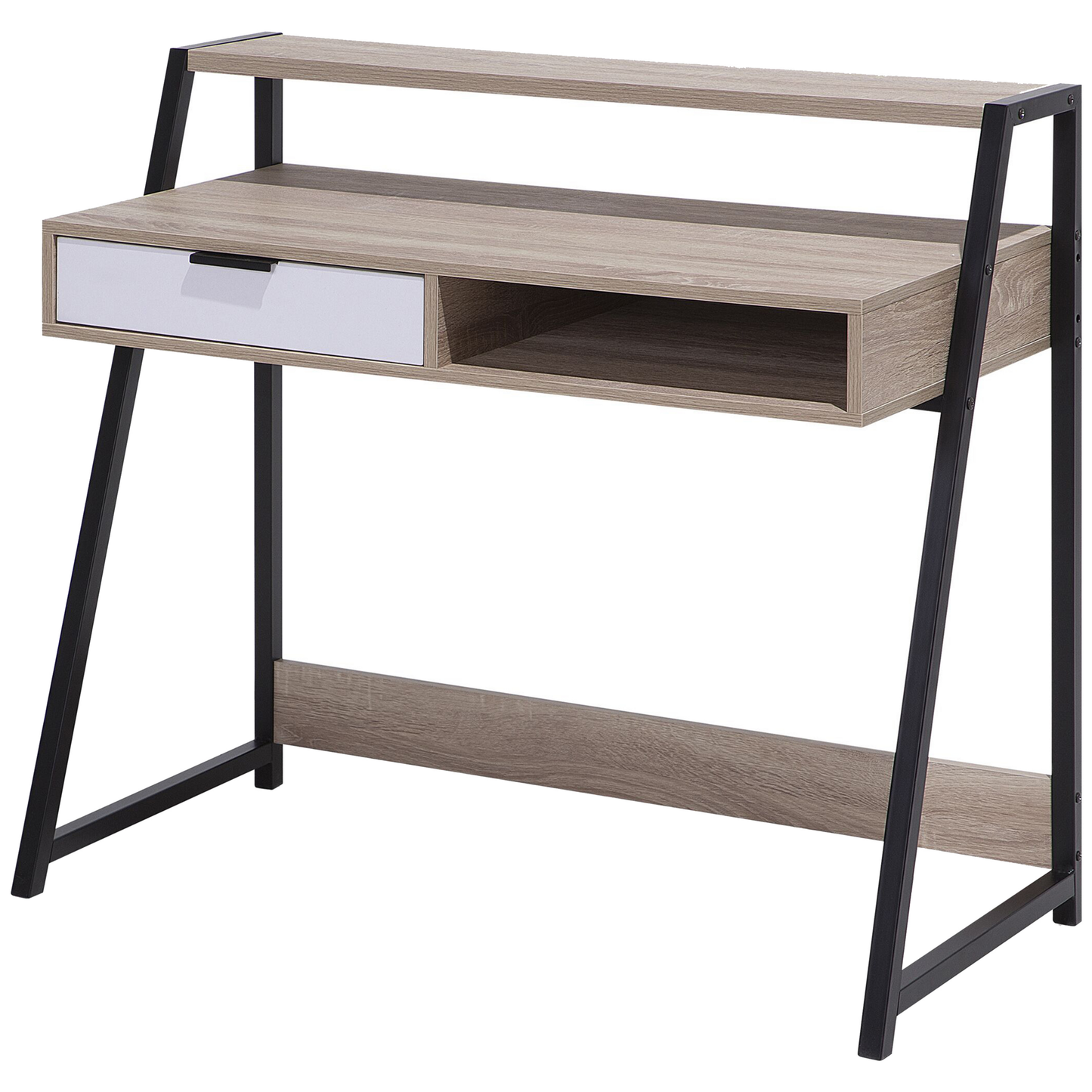 Schreibtisch heller Holzfarbton 100 x 50 cm CALVIN