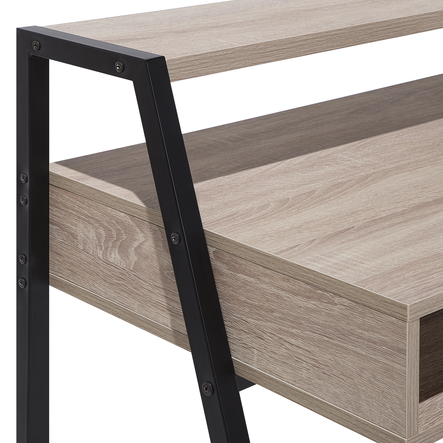 Schreibtisch heller Holzfarbton 100 x 50 cm CALVIN