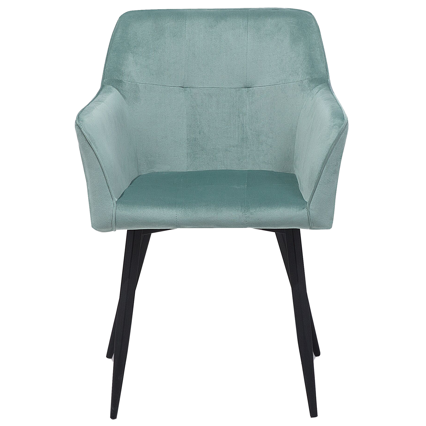 Esszimmerstuhl 2er Set JASMIN Samtstoff Mintgrün