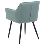 Esszimmerstuhl 2er Set JASMIN Samtstoff Mintgrün