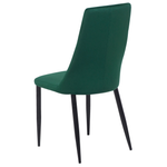 Esszimmerstuhl 2er Set CLAYTON Samtstoff Smaragdgrün