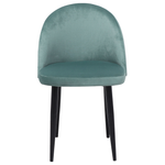 Esszimmerstuhl 2er Set VISALIA Samtstoff Mintgrün