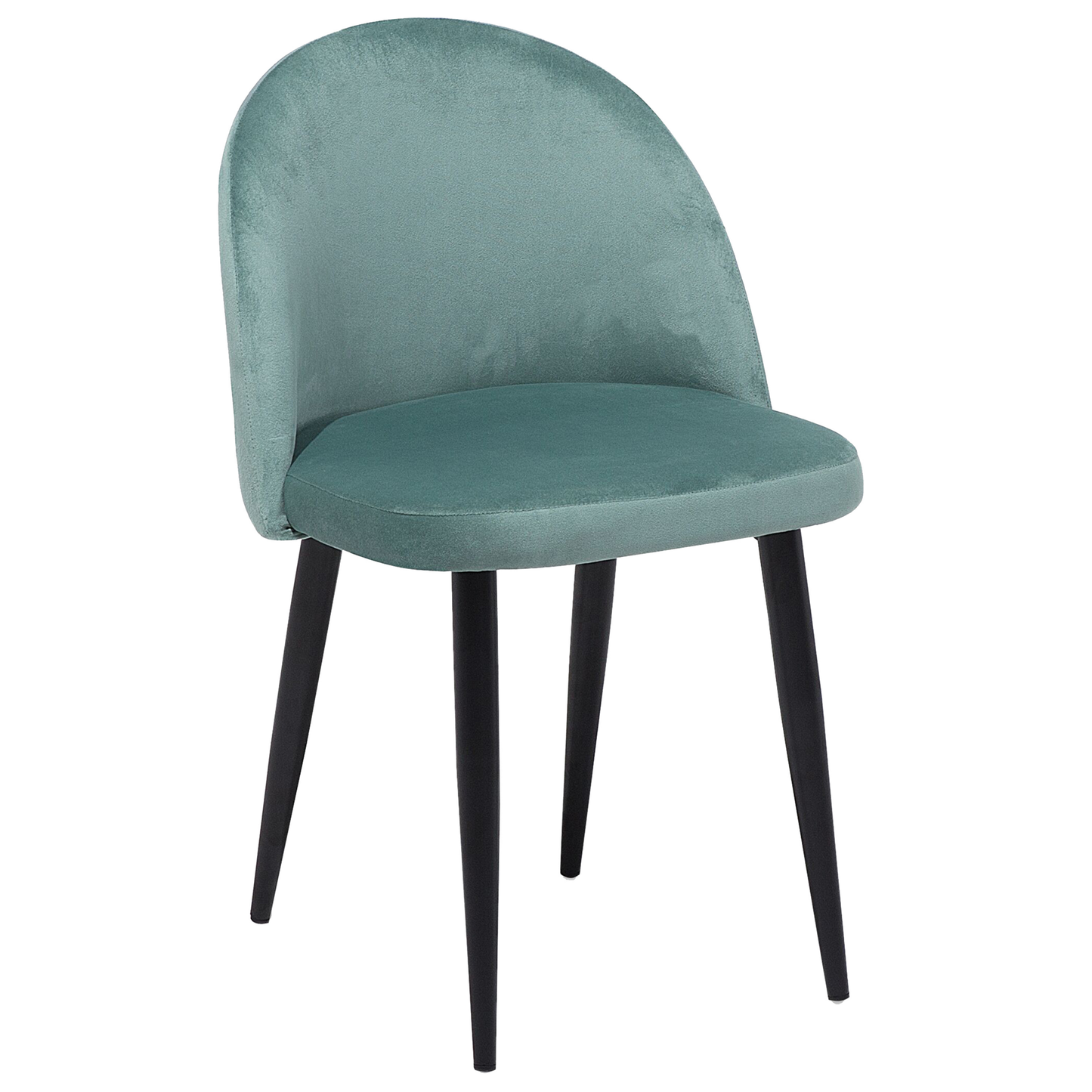 Esszimmerstuhl 2er Set VISALIA Samtstoff Mintgrün