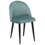 Esszimmerstuhl 2er Set VISALIA Samtstoff Mintgrün