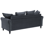 3-Sitzer Sofa Samtstoff dunkelgrau BORNHOLM