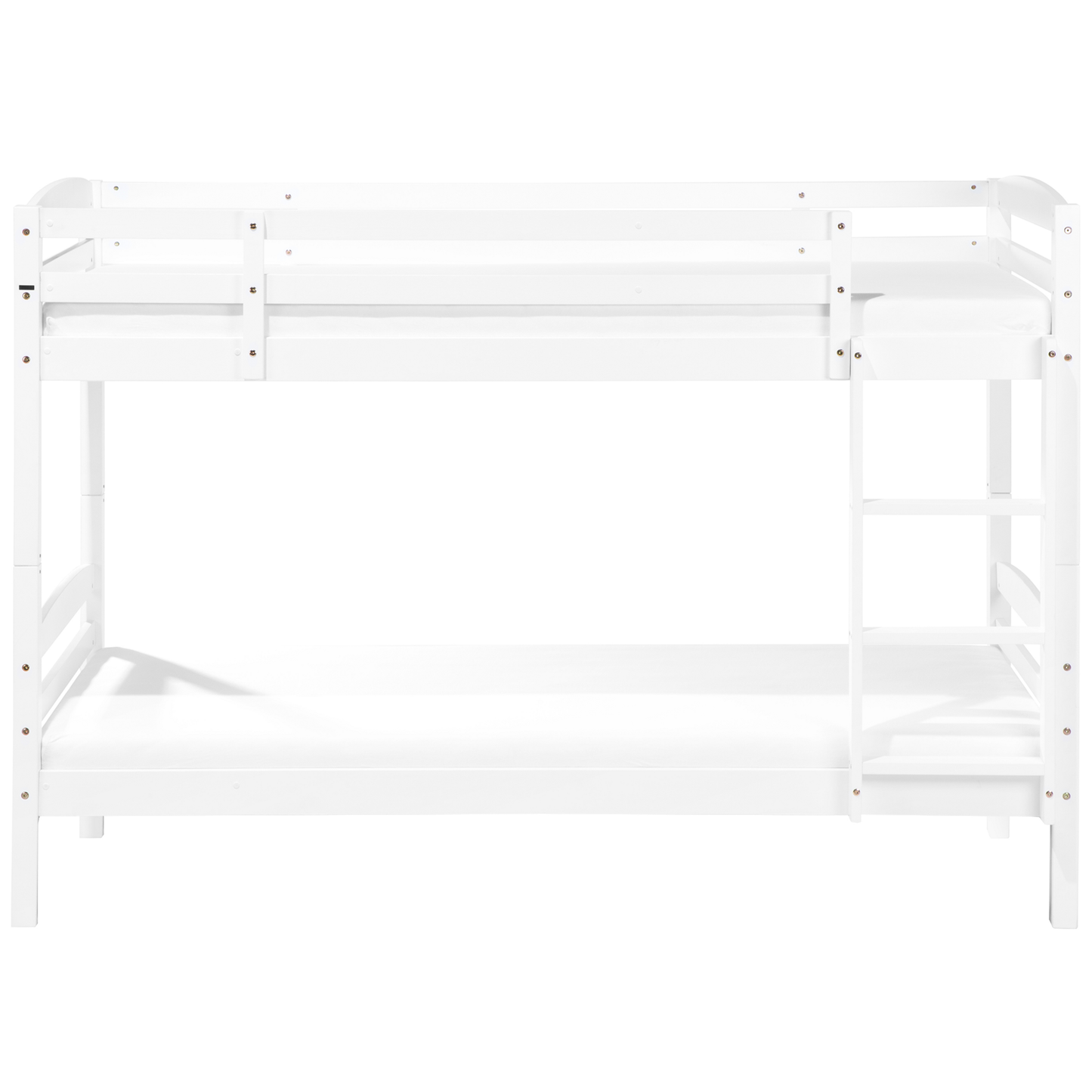 Hochbett Kiefernholz REGAT 90 x 200 cm Weiss
