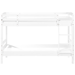 Hochbett Kiefernholz REGAT 90 x 200 cm Weiss