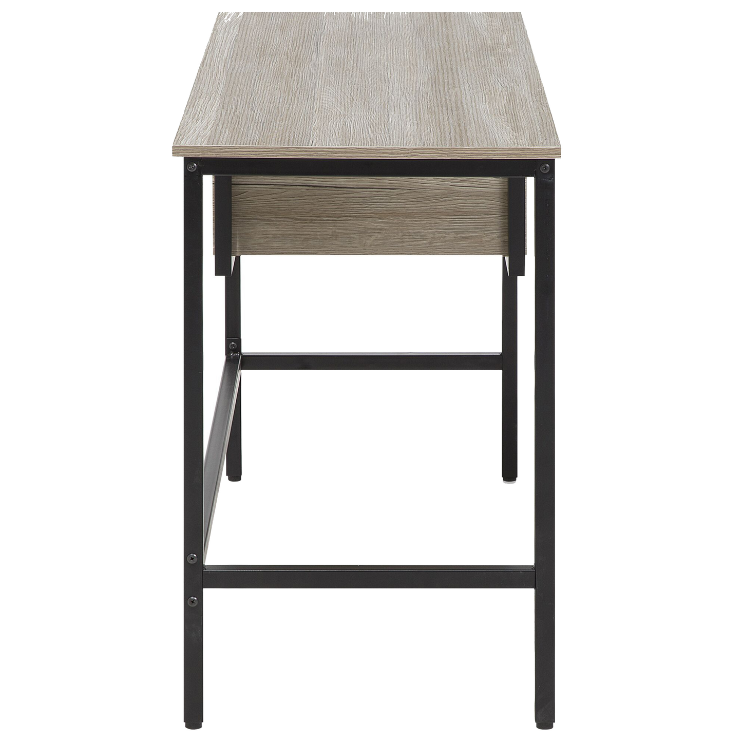 Schreibtisch heller Holzfarbton 120 x 48 cm 2 Schubladen GRANT
