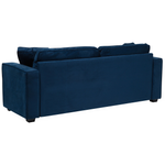 3-Sitzer Sofa Samtstoff marineblau FALUN